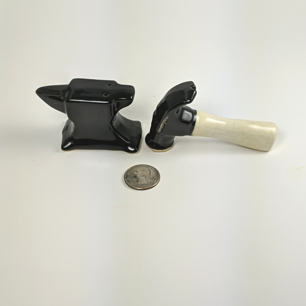 Salt and Pepper Shakers "Hammer & Anvil"